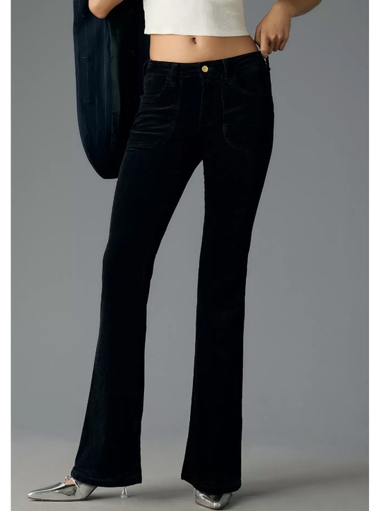 Pilcro Pants - Anthropologie Pilcro Icon Low-Rise Corduroy Chop Pocket Flare Jeans Size 26
